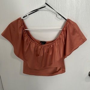 Off the shoulder crop top